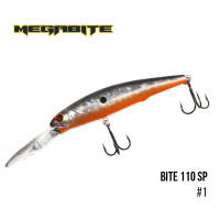 Воблер Megabite Bite 110 SP 110mm 23.6g  до 6m 1
