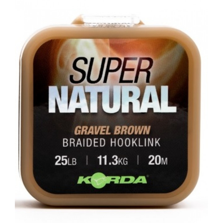 Поводковый материал Korda Super Natural 20m 25lb Gravel Brown