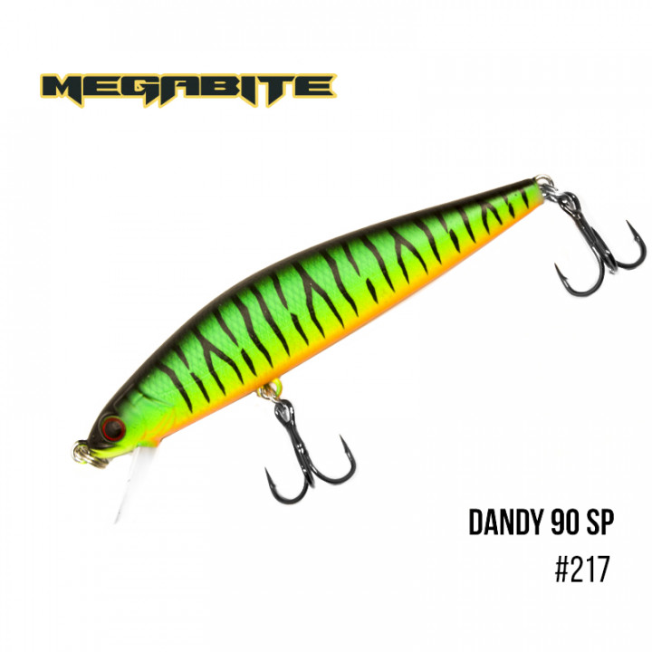 Воблер Megabite Dandy 90mm 11.4g до 1m 217