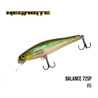 Воблер Megabite Balance 72 SP 72mm 6.9g до 1m 6