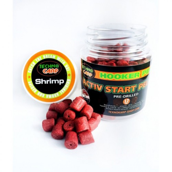 Пеллетс Технокарп Activ Start Pellets 170g 12mm SHRIMP