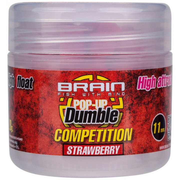 Бойлы Brain Dumble Pop-Up Competition Strawberry 11mm 20g