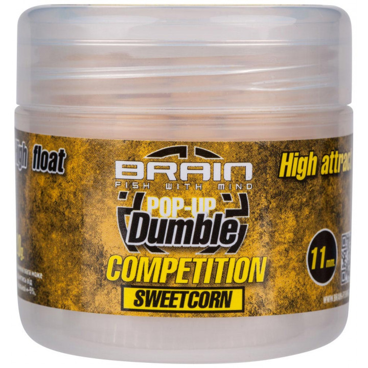 Бойлы Brain Dumble Pop-Up Competition SweetCorn 11mm 20g
