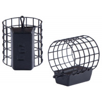 Кормушка Brain фидерная M 5x14 ячеек крашенная (ц.:черный) 90g