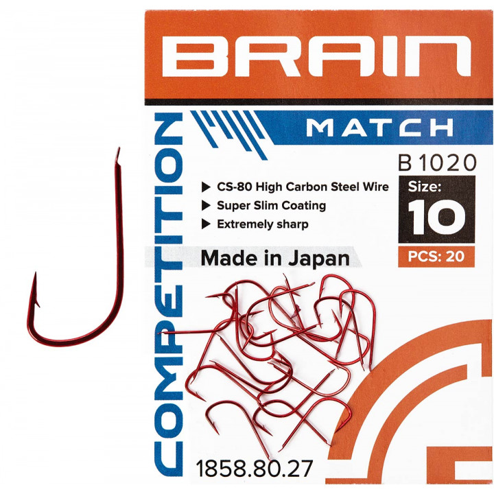 Гачок Brain Match B1020 #16 (20 шт/уп) ц:red