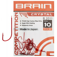 Крючок Brain Crystal B2011 #16 (20 шт/уп) ц:red