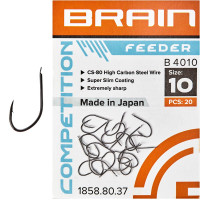 Крючок Brain Feeder B4010 #10 (20 шт/уп) ц:black nickel