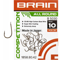 Крючок Brain All Round B5030 #10 (20 шт/уп) ц:bronze