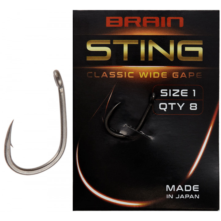 Гачок Brain Sting Classic Wide Gape #1 (8 шт/уп)