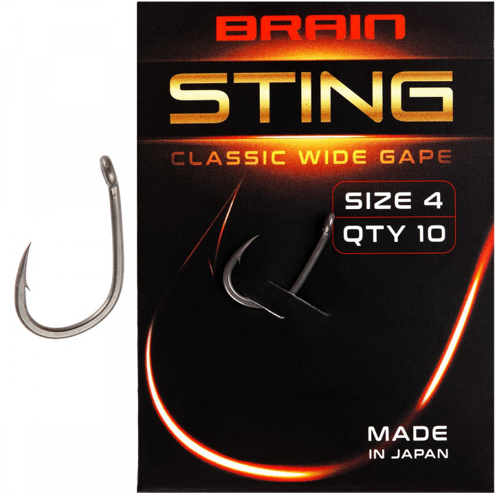 Гачок Brain Sting Classic Wide Gape #4 (10 шт/уп)