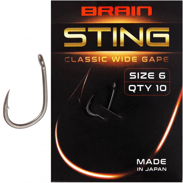 Гачок Brain Sting Classic Wide Gape #6 (10 шт/уп)