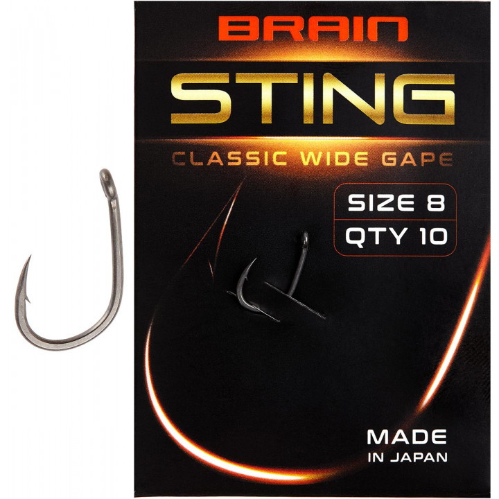 Гачок Brain Sting Classic Wide Gape #8 (10 шт/уп)