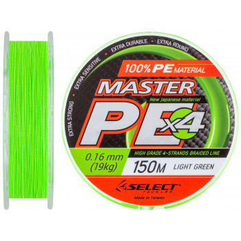 Шнур Select Master PE 150м (салат.) 0.16мм 19кг