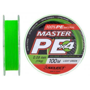 Шнур Select Master PE 100m (салат.) 0.08мм 11кг
