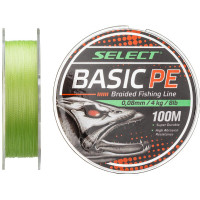 Шнур Select Basic PE 100m (салат.) 0.08mm 8LB/4kg