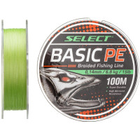 Шнур Select Basic PE 100m (салат.) 0.14mm 15LB/6.8kg