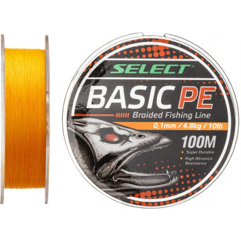 Шнур Select Basic PE 100m (оранж.) 0.10mm 10LB/4.8kg