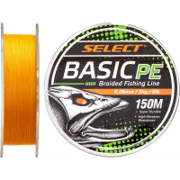 Шнур Select Basic PE 150m (оранж.) 0.06mm 6LB/3kg