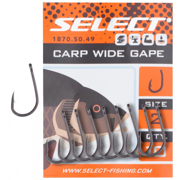 Гачок Select Carp Wide Gape 8, 10 шт/уп