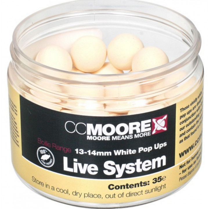 Бойлы СС Moore Live System White Pop Ups 13-14mm (35)