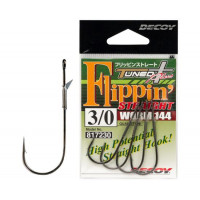 Крючок Decoy Worm144 Flippin Straight #1/0 (5 шт/уп)