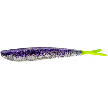 Силикон LUNKER CITY Fin-S Fish 8шт/уп 4" #281 Purple Ice Chartreuse Tail