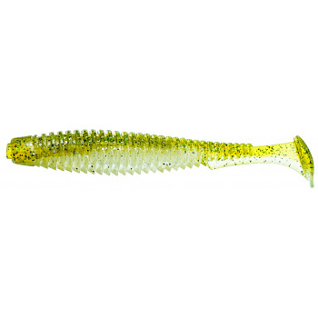Силикон FishUp U-Shad 4" (8шт) #202 - Green Pumpkin/Pearl