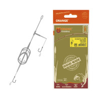 Готовый монтаж Карп Orange #33 Arc Flat Metod Leadcore бойл 30g