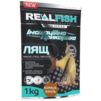 Прикормка Real Fish Лещ 1kg Корица-Ваниль