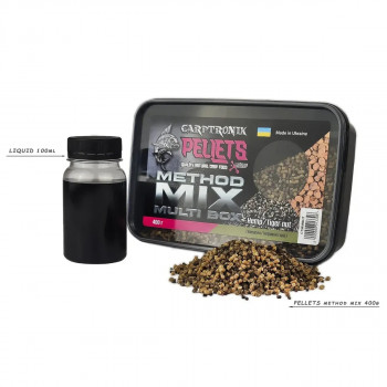 Метод Мікс + Ліквід Carptronik Multi Box Hemp/Tiger Nut (Коноплі/Тигровий горіх) 400g
