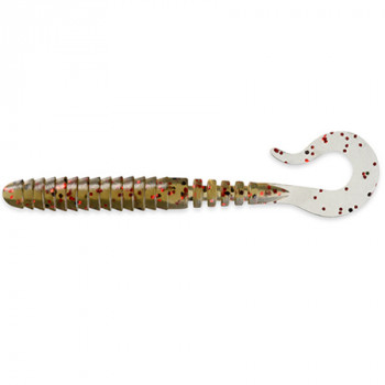 Силикон FishUp Vipo 4.3" (7шт)  #045 - Green Pumpkin/Red & Black