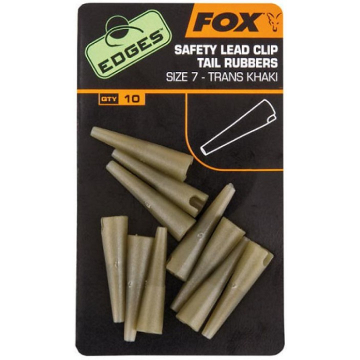Конус Fox Edges Size 7 Lead Clips Tail Rubbers Khaki