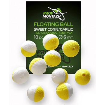 Насадка Floating Ball ProfMontazh 6mm Чеснок/Сладкая кукуруза "Sweet corn/Garlic"