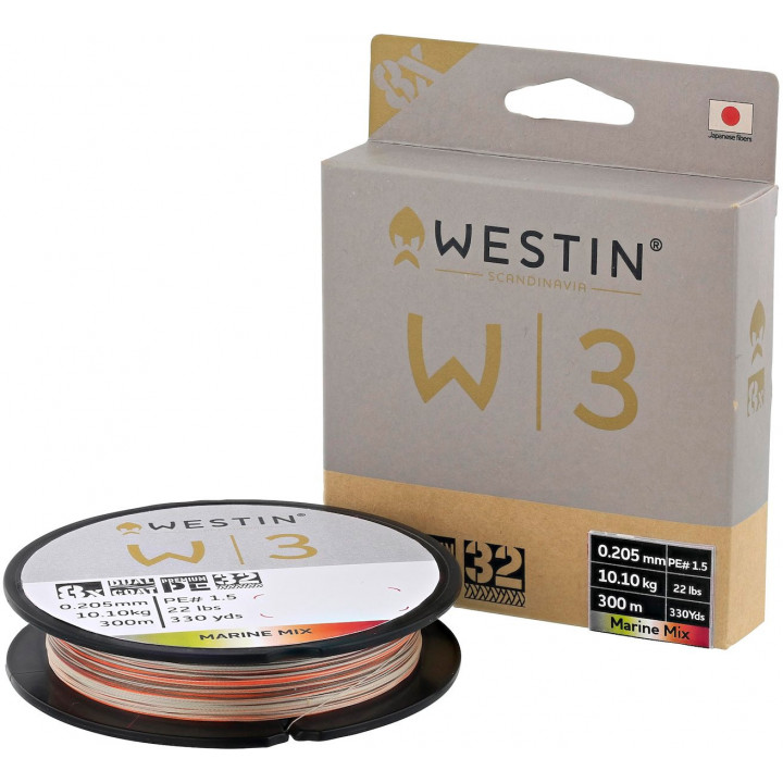 Шнур Westin W3 Oceanic Swirl 8 Braid Marine Mix 300m PE4.0/0.33mm 23.2kg 51Lb