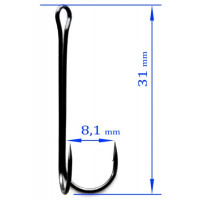 Крючок Kumho DOUBLE HOOK LIGHT 800 №6