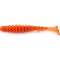 Силикон FishUp U-Shad 4" 8шт #049 Orange Pumpkin Black