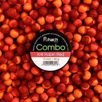 Бойли Puhach Baits Combo 15mm - Krill Robin Red (Криль Robin Red)