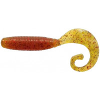 Силикон Reins Fat G-Tail Grub 4" 566 Motor Oil Red Flake (10шт/уп)