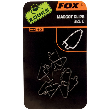 Кліпси для опаришів Maggot Clips Fox 12/10 cm.