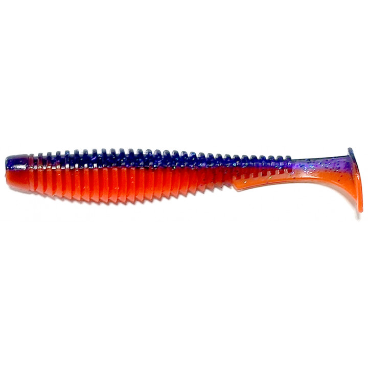 Силикон FishUp U-Shad 4" (8шт) #207 - Dark Violet/Orange
