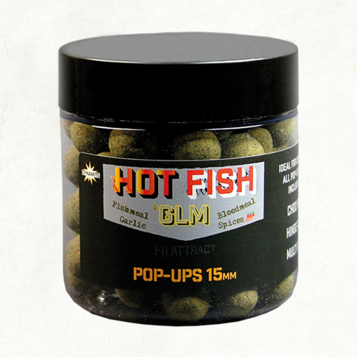 Бойли Dynamite Baits Hot Fish & GLM Food Bait Pop-Up 15mm