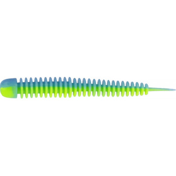 Силикон Kinetic Wriggly 7.5cm 2.1g Baby Blue/Chartreuse (10шт) Garlic