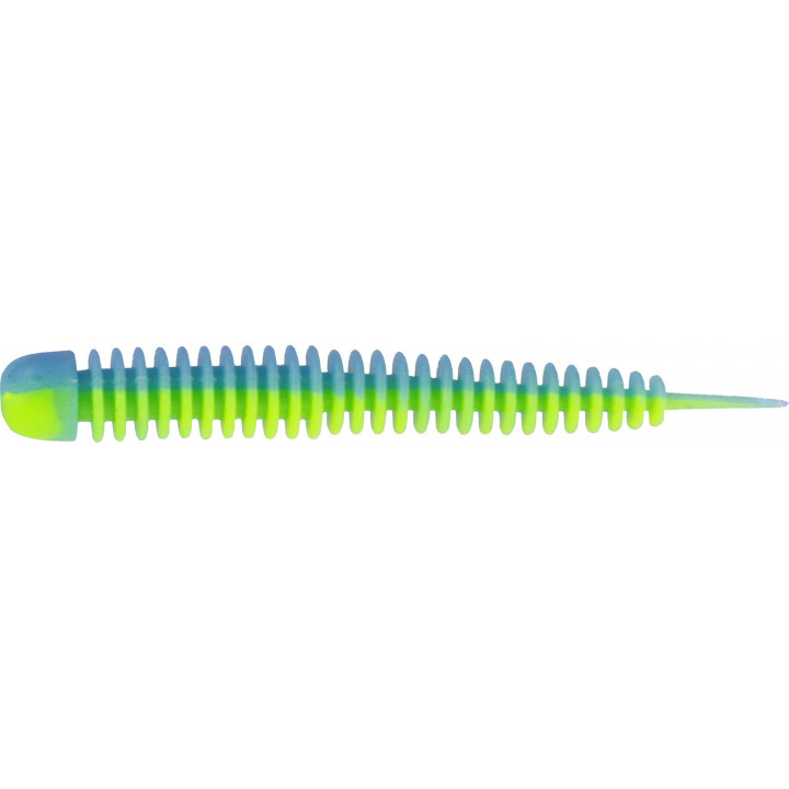Силикон Kinetic Wriggly 7.5cm 2.1g Baby Blue/Chartreuse (10шт) Garlic