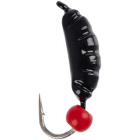 Мормышка вольфрамовая Viking Fishing Shrimp+bead 0.37g 7mm Black+R (1шт)