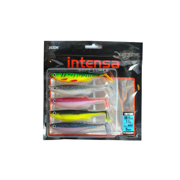 Силикон Jaxon Intensa Tryton 10cm MIX2 5шт/уп