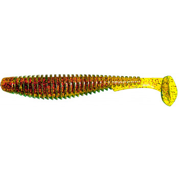 Силикон FishUp U-Shad 3.5" (8шт) #019 - Motor Oil/Red