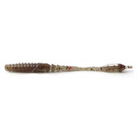Силикон FishUp ARW Worm 2" 12шт #045 Green Pumpkin Red & Black