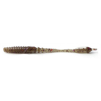 Силикон FishUp ARW Worm 2" 12шт #045 Green Pumpkin Red & Black