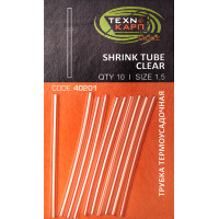 Набір термозбіжних трубок Технокарп прозорий 1.5mm 10шт