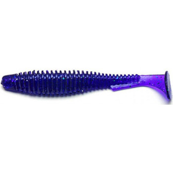 Силикон FishUp U-Shad 3" 9шт #060 Dark Violet Peacock & Silver